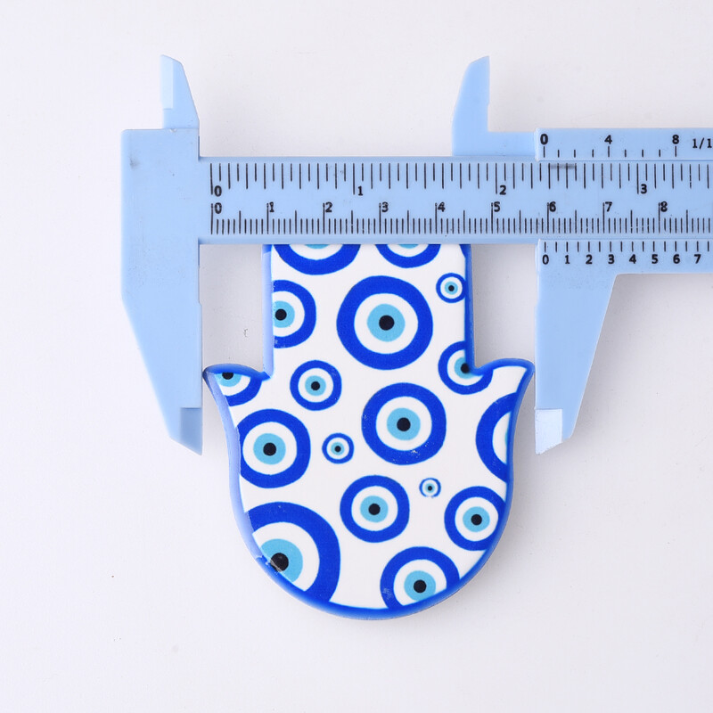 Kreatív kerámia kézi hűtő mágneses matricák Hamsa hűtőmágnesek Angel Eye mágneses hűtőmágnesek lakberendezés