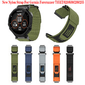 Nový športový nylonový remienok s očkom pre Garmin Forerunner 735XT 735 230 235 620 630 Smart Watch Náramok Športový náramok Remienok Correa
