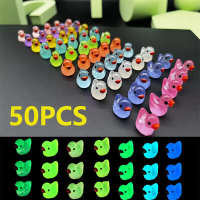 50 ΤΕΜ. Λαμπερή μίνι ρητίνη Little Ducks Moss Microlandscape Μινιατούρα ειδώλια πάπιας Νεράιδα αξεσουάρ κήπου Διακόσμηση σπιτιού