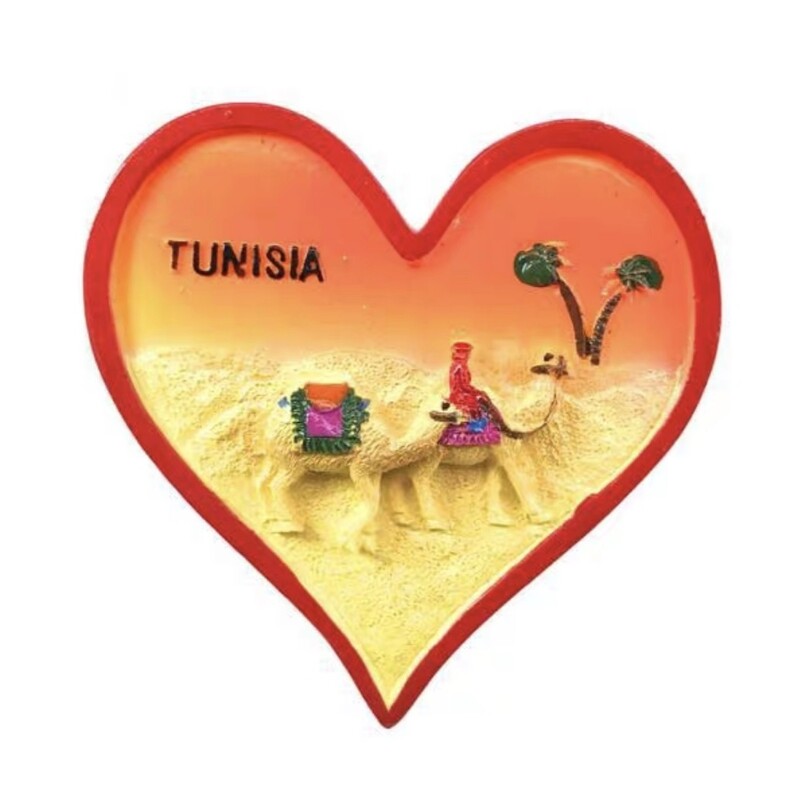 Afrika Tunisko 3D magnety na chladničku, cestovný ruch, suvenír, magnety na chladničku, nálepky, kolekcia remeselných výrobkov, darčekové dekorácie