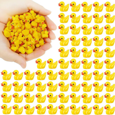 Mini patke od smole Masivne male patke za minijaturne ukrase u saksiji Vrtna kućica za lutke Ukrasi za kolače Uradi sam zanatske privjeske Igračke za zabave