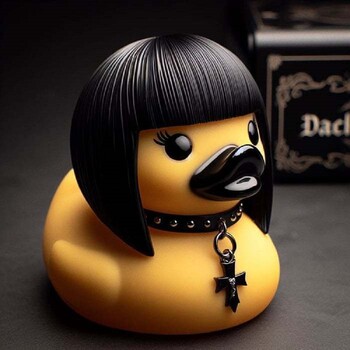 Death Rock Duck Statue Devil Duck Ornament Mysterious Devil Elements Ταμπλό Διακόσμηση εσωτερικού αυτοκινήτου Αξεσουάρ αυτοκινήτου