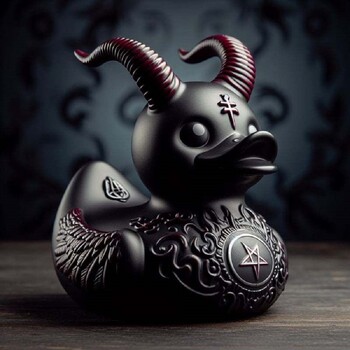 Death Rock Duck Statue Devil Duck Ornament Mysterious Devil Elements Ταμπλό Διακόσμηση εσωτερικού αυτοκινήτου Αξεσουάρ αυτοκινήτου