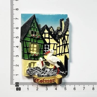 Francúzsko Magnety na chladničku Saint Tropez Alsasko Colmar Cestovné suveníry Svadobné narodeninové darčeky Fotomagnetické nálepky na stenu