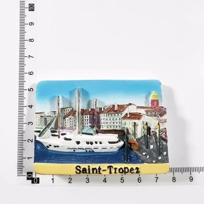Francúzsko Magnety na chladničku Saint Tropez Alsasko Colmar Cestovné suveníry Svadobné narodeninové darčeky Fotomagnetické nálepky na stenu