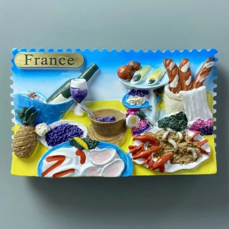 Francúzsko Magnety na chladničku Saint Tropez Alsasko Colmar Cestovné suveníry Svadobné narodeninové darčeky Fotomagnetické nálepky na stenu