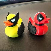 3D nyomtatott kacsa figura kis kacsa szobor szobor állatmodell autó műszerfal dekoráció könyvespolc asztali boros szekrény dekoráció