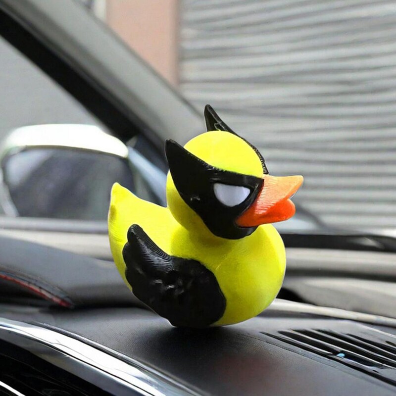 3D nyomtatott kacsa figura kis kacsa szobor szobor állatmodell autó műszerfal dekoráció könyvespolc asztali boros szekrény dekoráció