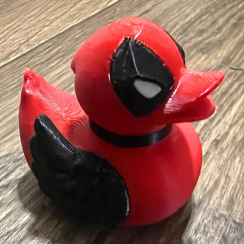 3D nyomtatott kacsa figura kis kacsa szobor szobor állatmodell autó műszerfal dekoráció könyvespolc asztali boros szekrény dekoráció