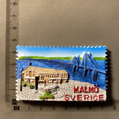 Európa Švédsko 3D magnety na chladničku, cestovný ruch, suvenír, magnety na chladničku, nálepky, kolekcia remeselných dekorácií