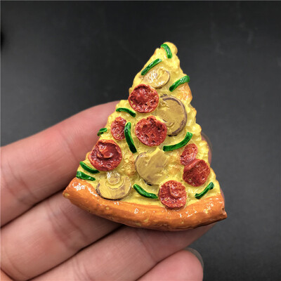 magnety na chladničku Pekingská pečená kačica pizza hotdog chlieb hamburger chladnička magnety na chladničku kreatívne jedlo remeslá zásoby