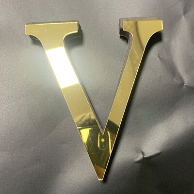 Χρυσά αγγλικά γράμματα καθρέφτης τρισδιάστατο αυτοκόλλητο τοίχου Διακόσμηση σπιτιού Φεστιβάλ Γάμου Διακόσμηση Ακρυλική Τοιχογραφία Peel & Stick Ταπετσαρία