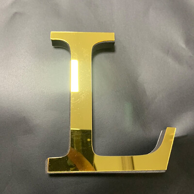 Χρυσά αγγλικά γράμματα καθρέφτης τρισδιάστατο αυτοκόλλητο τοίχου Διακόσμηση σπιτιού Φεστιβάλ Γάμου Διακόσμηση Ακρυλική Τοιχογραφία Peel & Stick Ταπετσαρία