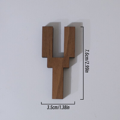 7,6 cm vysoký pixelový štýl, čierne orechové drevo, anglické písmeno, kreatívna abeceda, čísla, domáci bar, káva, svadobná hra, dekorácia v štýle hry