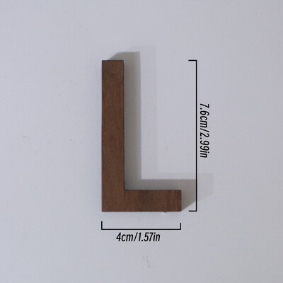 7,6 cm vysoký pixelový štýl, čierne orechové drevo, anglické písmeno, kreatívna abeceda, čísla, domáci bar, káva, svadobná hra, dekorácia v štýle hry