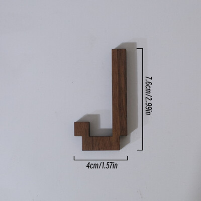 7,6 cm vysoký pixelový štýl, čierne orechové drevo, anglické písmeno, kreatívna abeceda, čísla, domáci bar, káva, svadobná hra, dekorácia v štýle hry