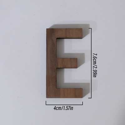 7,6 cm vysoký pixelový štýl, čierne orechové drevo, anglické písmeno, kreatívna abeceda, čísla, domáci bar, káva, svadobná hra, dekorácia v štýle hry