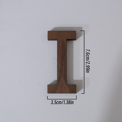 7,6 cm vysoký pixelový štýl, čierne orechové drevo, anglické písmeno, kreatívna abeceda, čísla, domáci bar, káva, svadobná hra, dekorácia v štýle hry