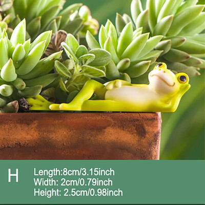 Ζώο Βάτραχος Νεράιδα Προσομοίωση Μίνι Ρητίνη Στολίδι Διακόσμηση Κήπου Μινιατούρα ειδώλια Σπίτι Micro LandscapeTerrarium Craft Gift