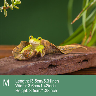 Ζώο Βάτραχος Νεράιδα Προσομοίωση Μίνι Ρητίνη Στολίδι Διακόσμηση Κήπου Μινιατούρα ειδώλια Σπίτι Micro LandscapeTerrarium Craft Gift