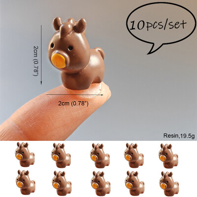 10 ks figúrka psa, veveričky, líšky, králikov, ovcí, kačíc, prasiat, mačky, koní, žaby, korytnačky, hadov, koál, miniatúrnych rozprávkových záhradných dekorácií.