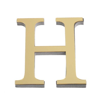 10CM 26 litere englezești aurii alfabet de perete oglindă decorativă 3D litere acrilice decorare murală decorare a casei scrisoare