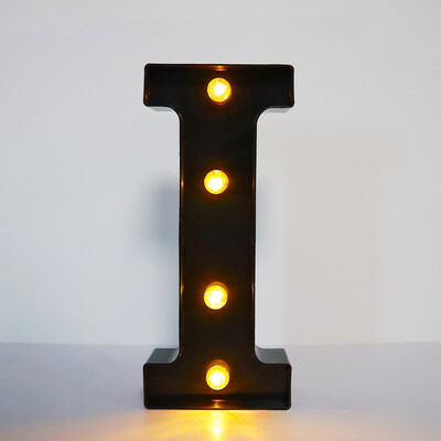 Litere de 22 cm cu lumină LED, alfabet negru, număr de litere, lumină de noapte, acasă, litere de Crăciun, accesorii pentru petreceri de aniversare, decorare