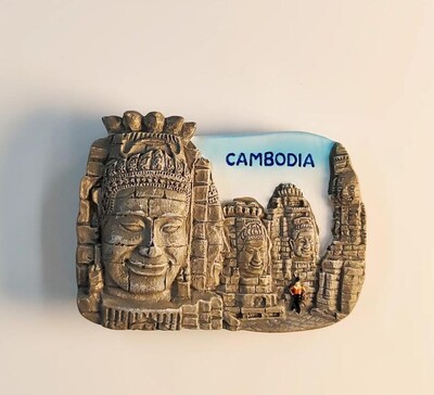 Bayon Siem Reap, Kambodža, magnety na chladničku z Angkor Watu, suveníry