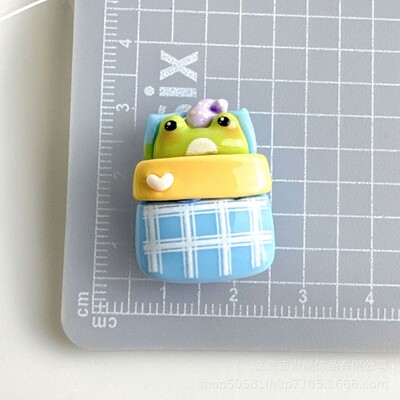 10 DB gyanta színes felhő angyallány béka sorozat ház lapos hátú, cabochon figura Scrapbook DIY kulcstartó-kiegészítő kézműves