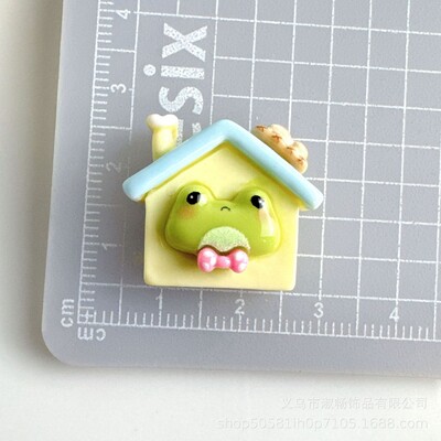 10 DB gyanta színes felhő angyallány béka sorozat ház lapos hátú, cabochon figura Scrapbook DIY kulcstartó-kiegészítő kézműves