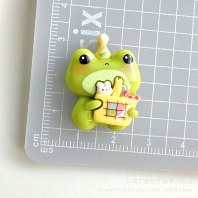 10 DB gyanta színes felhő angyallány béka sorozat ház lapos hátú, cabochon figura Scrapbook DIY kulcstartó-kiegészítő kézműves