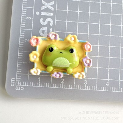 10 DB gyanta színes felhő angyallány béka sorozat ház lapos hátú, cabochon figura Scrapbook DIY kulcstartó-kiegészítő kézműves