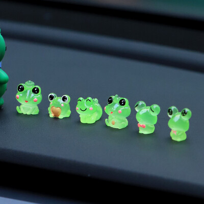 6/7 ks Osamelá žaba Cartoon Auto Center Console Decoration Office Desk Computer Screen Accessories Doll Gift
