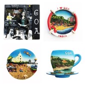 India Goa Utazás Ajándéktárgyak Hűtőmágnesek Otthoni dekoráció Esküvői Születésnapi Ajándékok Fénykép Mágneses fali matricák