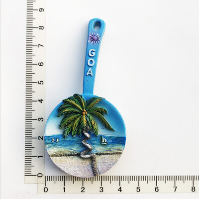 India Goa Utazás Ajándéktárgyak Hűtőmágnesek Otthoni dekoráció Esküvői Születésnapi Ajándékok Fénykép Mágneses fali matricák