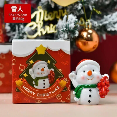 Figúrky zvierat, tučniak, pes, medveď, slon, sob, žaba, Santa Claus, snehuliak, strom, figúrka, živica, remeslá, darček pre deti, hračky