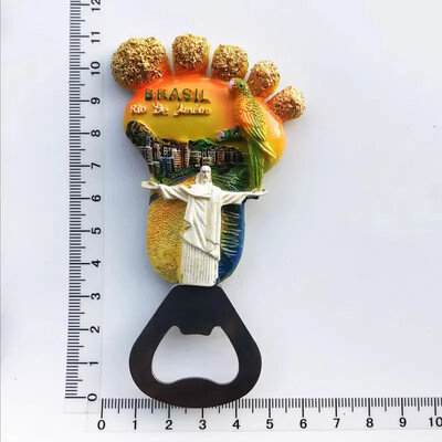 Brazílske magnety na chladničku Rio de Janeiro Cestovné suveníry Nálepky na chladničku Vianočné darčeky Fotomagnetické nálepky na stenu