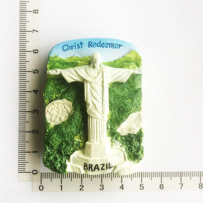Brazílske magnety na chladničku Rio de Janeiro Cestovné suveníry Nálepky na chladničku Vianočné darčeky Fotomagnetické nálepky na stenu