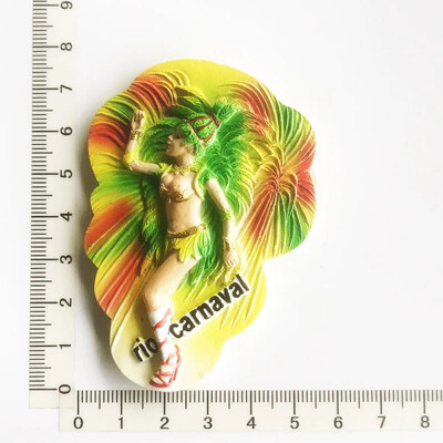 Brazílske magnety na chladničku Rio de Janeiro Cestovné suveníry Nálepky na chladničku Vianočné darčeky Fotomagnetické nálepky na stenu