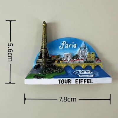 France Basilique du Sacré Coeur Магнити за хладилник Paris Saumur Пътуващи сувенири Табло за съобщения Магнитни стикери Сватбени подаръци