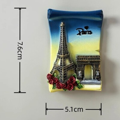 France Basilique du Sacré Coeur Магнити за хладилник Paris Saumur Пътуващи сувенири Табло за съобщения Магнитни стикери Сватбени подаръци