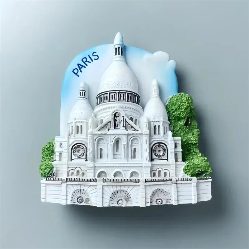 France Basilique du Sacré Coeur Магнити за хладилник Paris Saumur Пътуващи сувенири Табло за съобщения Магнитни стикери Сватбени подаръци