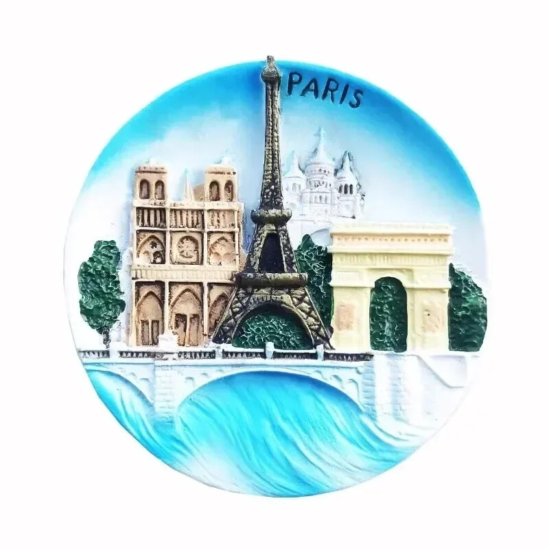 France Basilique du Sacré Coeur Магнити за хладилник Paris Saumur Пътуващи сувенири Табло за съобщения Магнитни стикери Сватбени подаръци