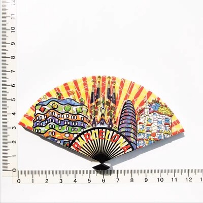 Oraș turistic spaniol Barcelona arte decorative creative magnet autocolant frigider mesaj umanist 3D