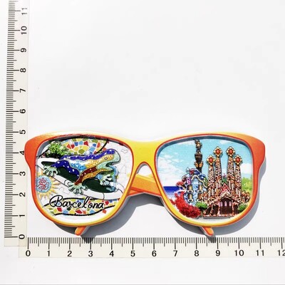 Oraș turistic spaniol Barcelona arte decorative creative magnet autocolant frigider mesaj umanist 3D