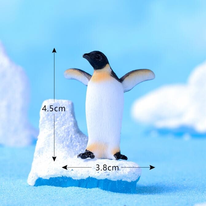 1 ks/3 ks realistické figúrky tučniakov, roztomilý model oceánskych zvierat, figúrky polárnych zvierat na veľkonočnú tortu, vianočný darček k narodeninám