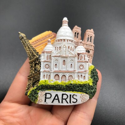 Autocolant pentru frigider din rășină Washington SUA Germania Castelul Neuschwanstein Franța Italia Gugu Bell Autocolant magnetic pentru frigider