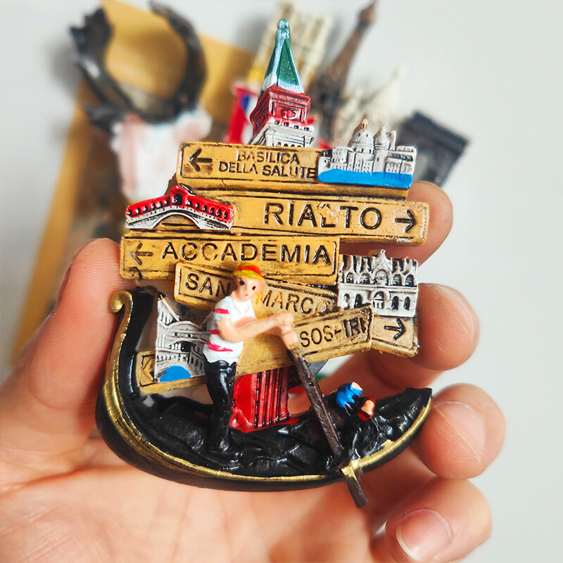 Autocolant pentru frigider din rășină Washington SUA Germania Castelul Neuschwanstein Franța Italia Gugu Bell Autocolant magnetic pentru frigider