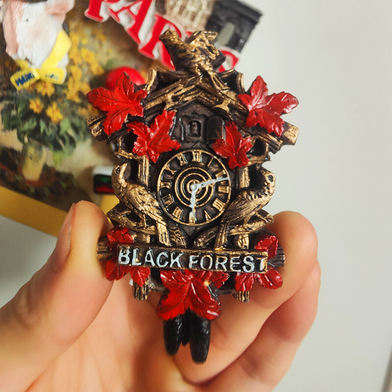 Autocolant pentru frigider din rășină Washington SUA Germania Castelul Neuschwanstein Franța Italia Gugu Bell Autocolant magnetic pentru frigider