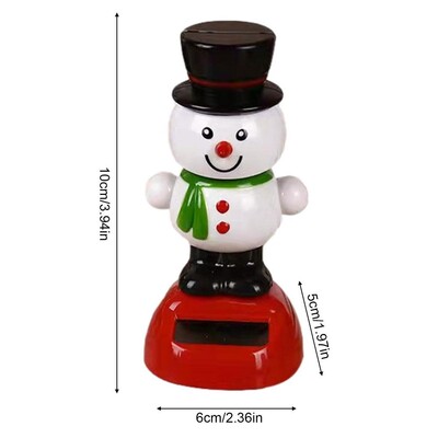 Karácsonyi napenergiával működő táncos játékok Napenergiával működő lengő játékok Aranyos autós, rázós fejű baba jávorszarvas Mikulás Hóember pingvin hinta figurák